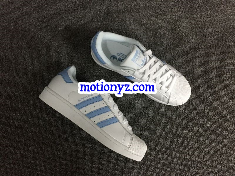 Adidas Superstar Light Blue Stripes